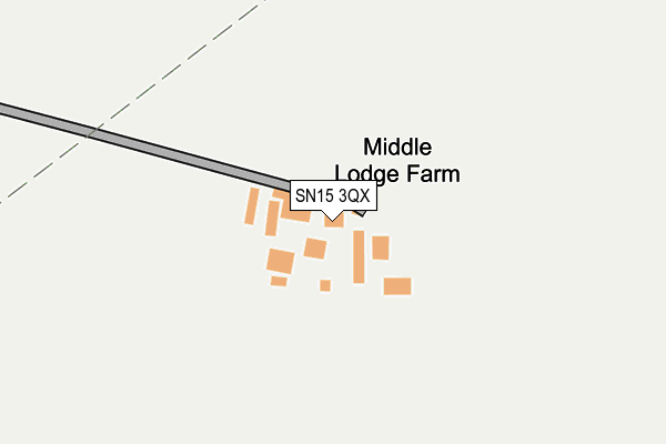 SN15 3QX map - OS OpenMap – Local (Ordnance Survey)