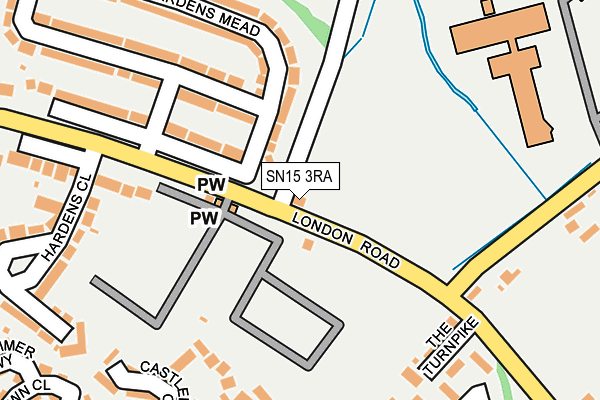 SN15 3RA map - OS OpenMap – Local (Ordnance Survey)