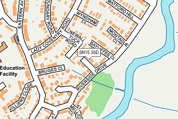 SN15 3SD map - OS OpenMap – Local (Ordnance Survey)