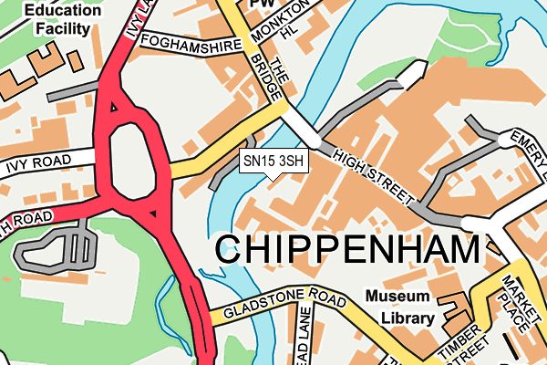 SN15 3SH map - OS OpenMap – Local (Ordnance Survey)