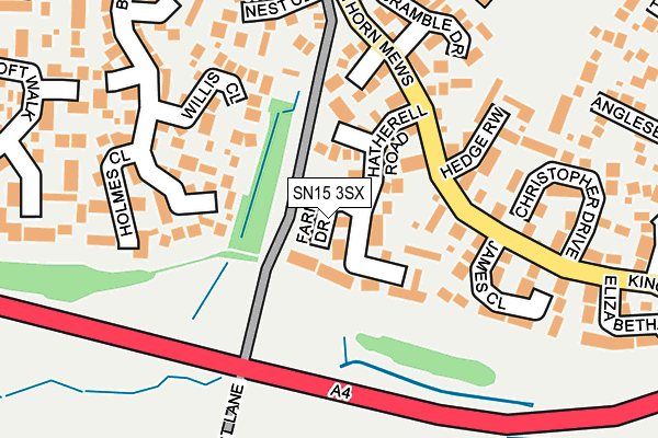 SN15 3SX map - OS OpenMap – Local (Ordnance Survey)
