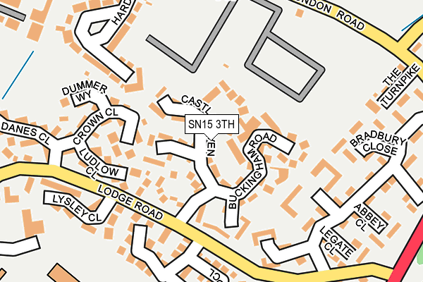 SN15 3TH map - OS OpenMap – Local (Ordnance Survey)