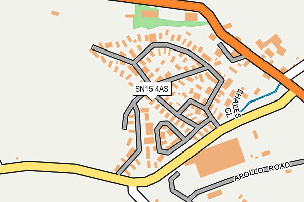 SN15 4AS map - OS OpenMap – Local (Ordnance Survey)
