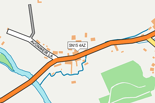 SN15 4AZ map - OS OpenMap – Local (Ordnance Survey)