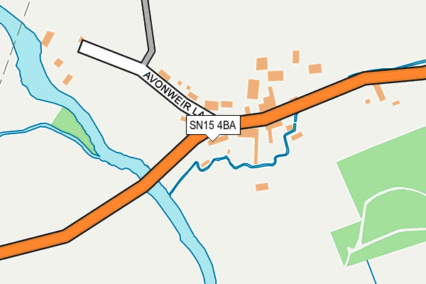 SN15 4BA map - OS OpenMap – Local (Ordnance Survey)