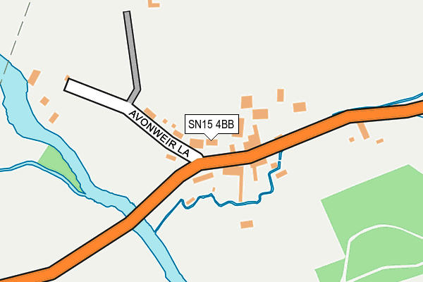 SN15 4BB map - OS OpenMap – Local (Ordnance Survey)