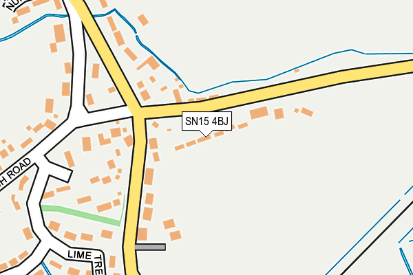 SN15 4BJ map - OS OpenMap – Local (Ordnance Survey)