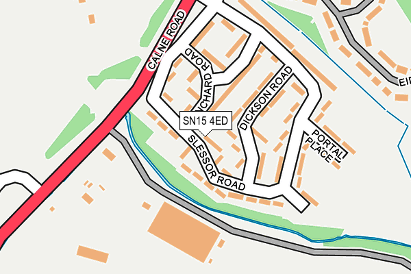 SN15 4ED map - OS OpenMap – Local (Ordnance Survey)