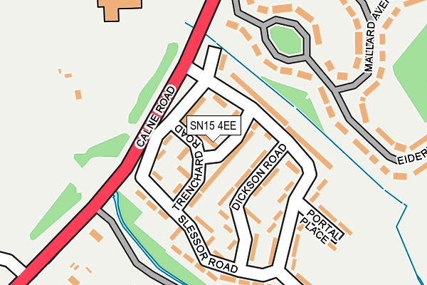 SN15 4EE map - OS OpenMap – Local (Ordnance Survey)