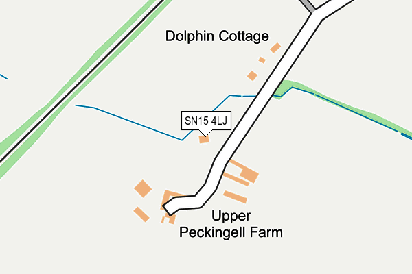 SN15 4LJ map - OS OpenMap – Local (Ordnance Survey)