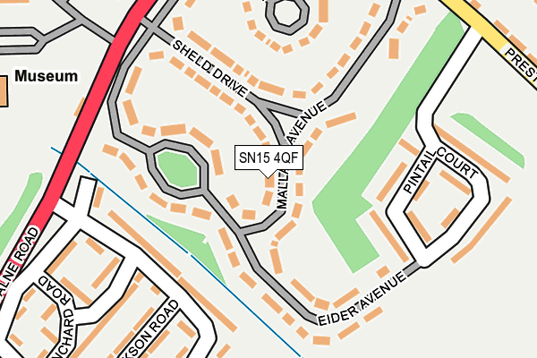 SN15 4QF map - OS OpenMap – Local (Ordnance Survey)