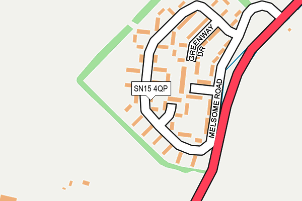 SN15 4QP map - OS OpenMap – Local (Ordnance Survey)