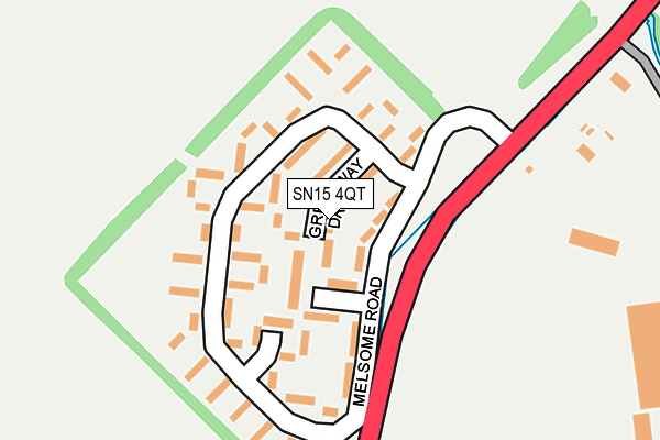 SN15 4QT map - OS OpenMap – Local (Ordnance Survey)