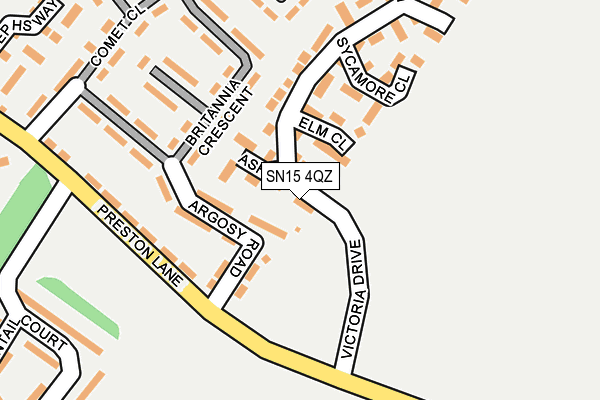 SN15 4QZ map - OS OpenMap – Local (Ordnance Survey)