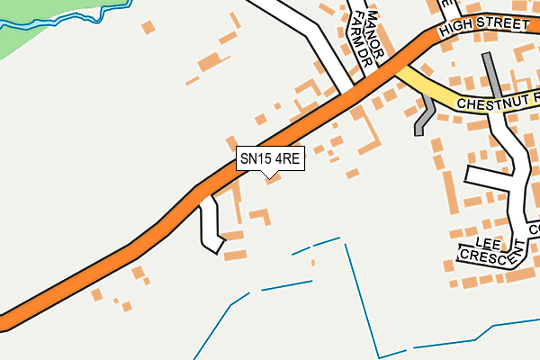 SN15 4RE map - OS OpenMap – Local (Ordnance Survey)