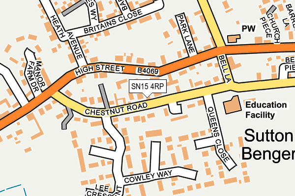 SN15 4RP map - OS OpenMap – Local (Ordnance Survey)