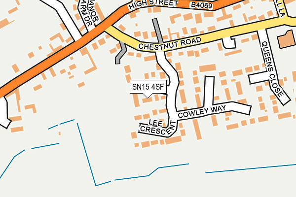 SN15 4SF map - OS OpenMap – Local (Ordnance Survey)