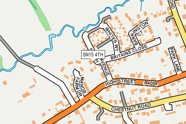 SN15 4TH map - OS OpenMap – Local (Ordnance Survey)