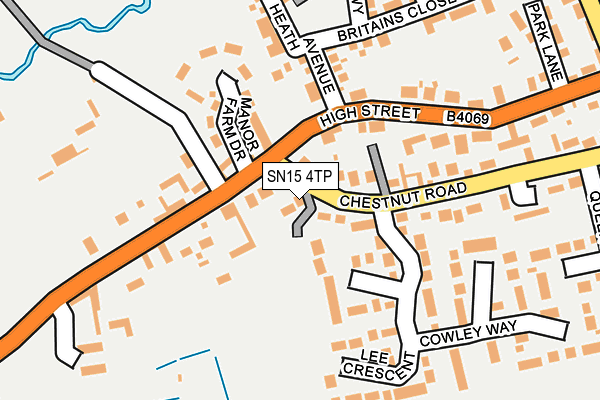 SN15 4TP map - OS OpenMap – Local (Ordnance Survey)