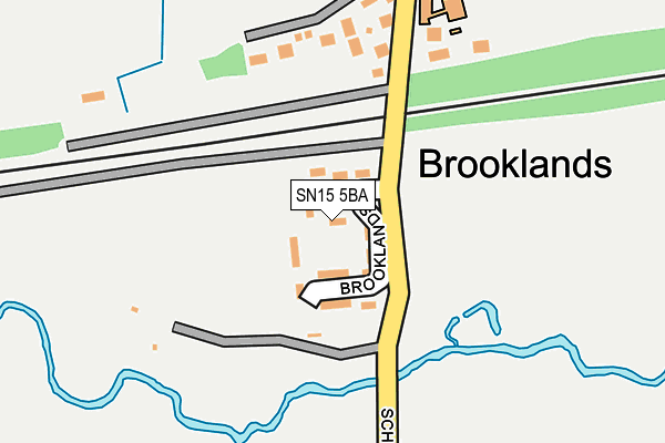 SN15 5BA map - OS OpenMap – Local (Ordnance Survey)