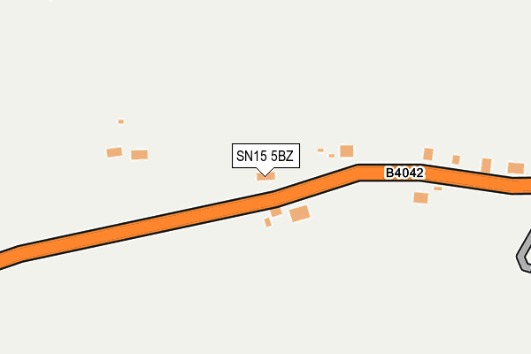 SN15 5BZ map - OS OpenMap – Local (Ordnance Survey)