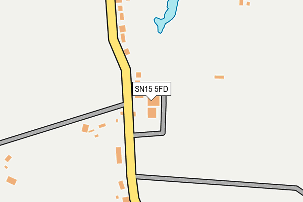 SN15 5FD map - OS OpenMap – Local (Ordnance Survey)