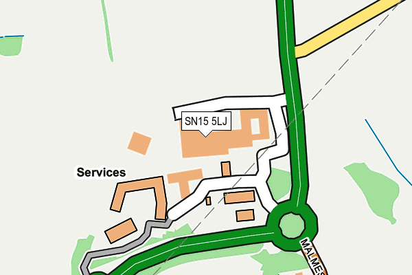 SN15 5LJ map - OS OpenMap – Local (Ordnance Survey)