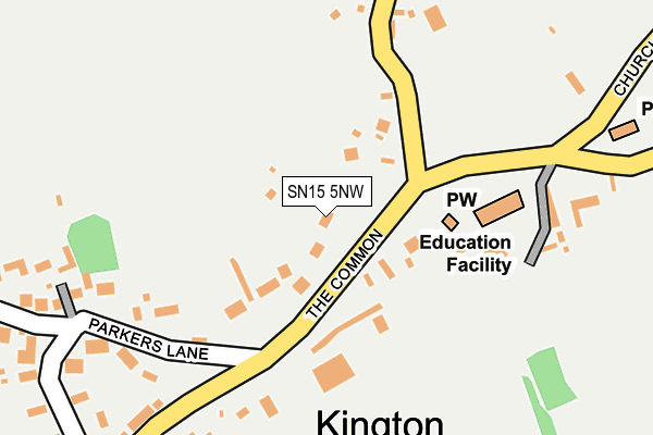 SN15 5NW map - OS OpenMap – Local (Ordnance Survey)