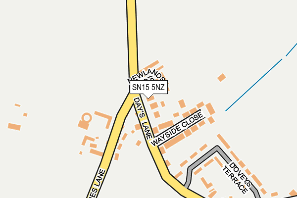 SN15 5NZ map - OS OpenMap – Local (Ordnance Survey)
