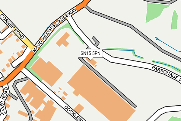 SN15 5PN map - OS OpenMap – Local (Ordnance Survey)