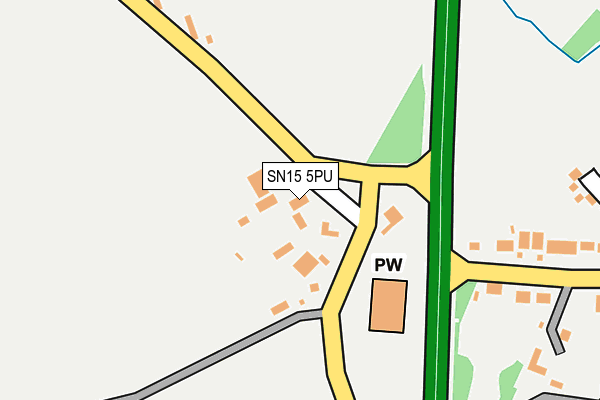 SN15 5PU map - OS OpenMap – Local (Ordnance Survey)