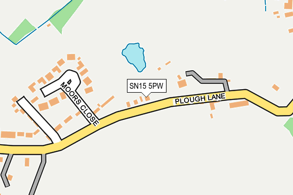 SN15 5PW map - OS OpenMap – Local (Ordnance Survey)