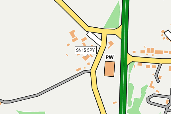 SN15 5PY map - OS OpenMap – Local (Ordnance Survey)