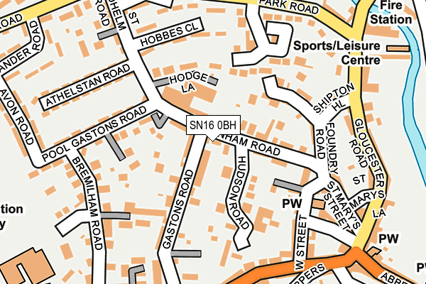 SN16 0BH map - OS OpenMap – Local (Ordnance Survey)