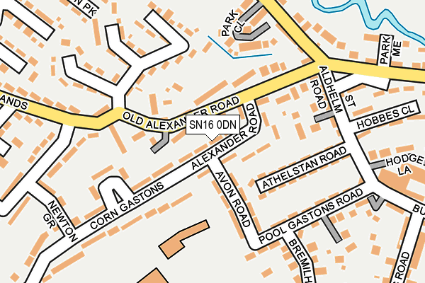 SN16 0DN map - OS OpenMap – Local (Ordnance Survey)