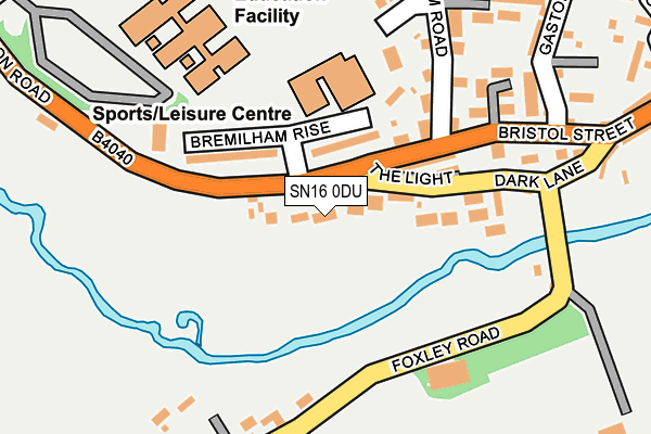 SN16 0DU map - OS OpenMap – Local (Ordnance Survey)