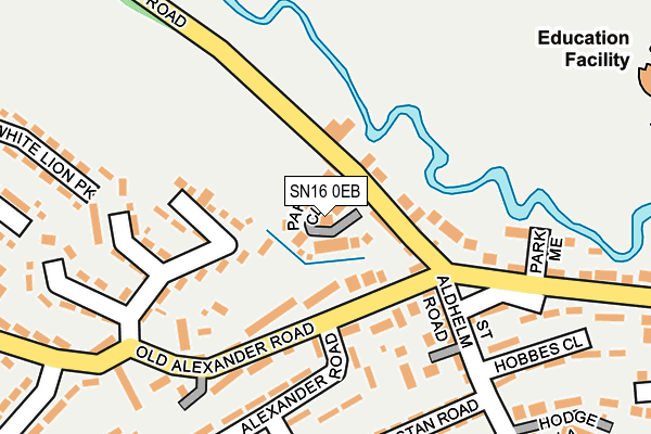 SN16 0EB map - OS OpenMap – Local (Ordnance Survey)