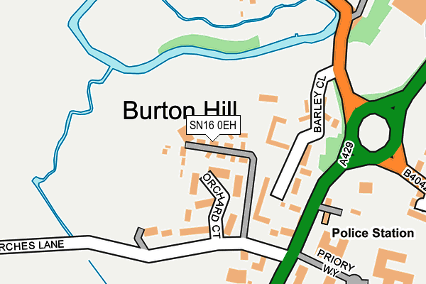 SN16 0EH map - OS OpenMap – Local (Ordnance Survey)