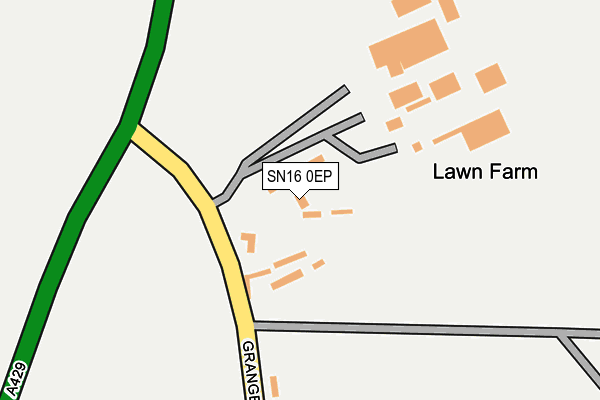 SN16 0EP map - OS OpenMap – Local (Ordnance Survey)