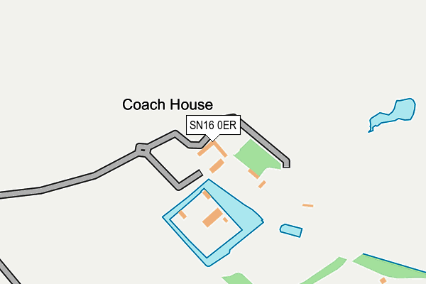 SN16 0ER map - OS OpenMap – Local (Ordnance Survey)