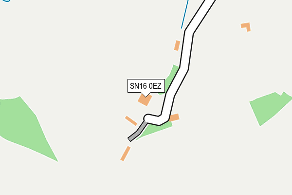 SN16 0EZ map - OS OpenMap – Local (Ordnance Survey)