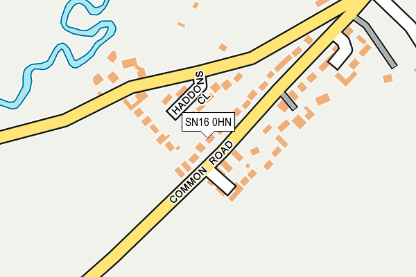 SN16 0HN map - OS OpenMap – Local (Ordnance Survey)