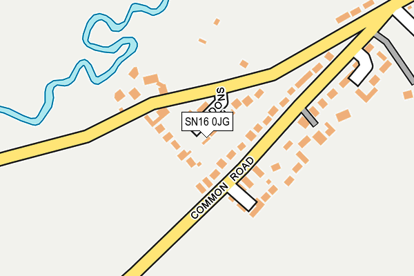 SN16 0JG map - OS OpenMap – Local (Ordnance Survey)