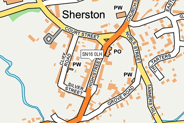 Map of ANGEL SHERSTON LIMITED at local scale