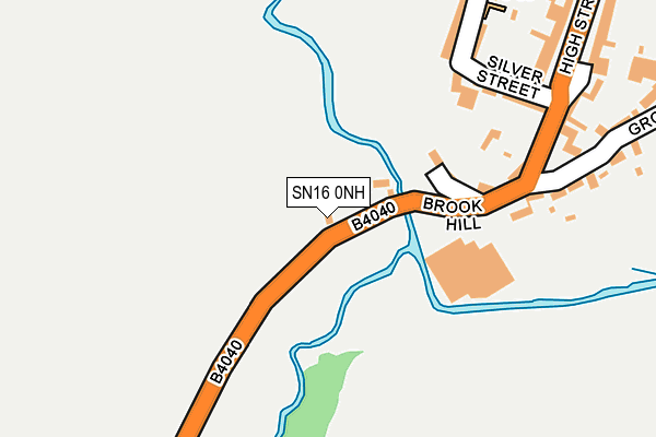 SN16 0NH map - OS OpenMap – Local (Ordnance Survey)