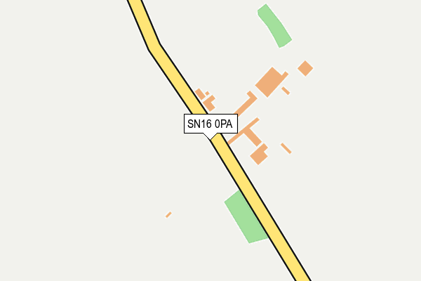 SN16 0PA map - OS OpenMap – Local (Ordnance Survey)