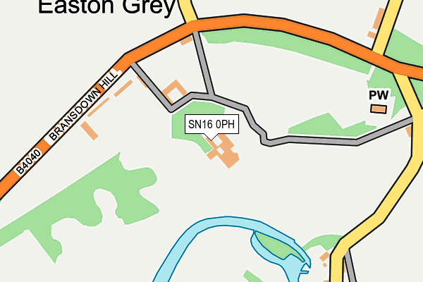 SN16 0PH map - OS OpenMap – Local (Ordnance Survey)