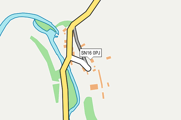 SN16 0PJ map - OS OpenMap – Local (Ordnance Survey)
