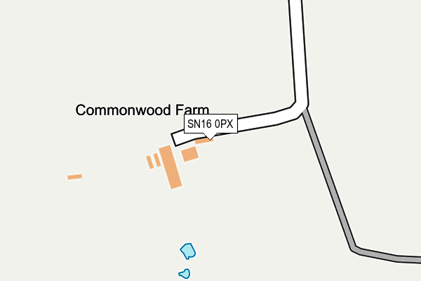 SN16 0PX map - OS OpenMap – Local (Ordnance Survey)
