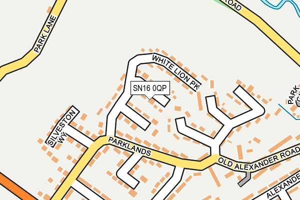 SN16 0QP map - OS OpenMap – Local (Ordnance Survey)